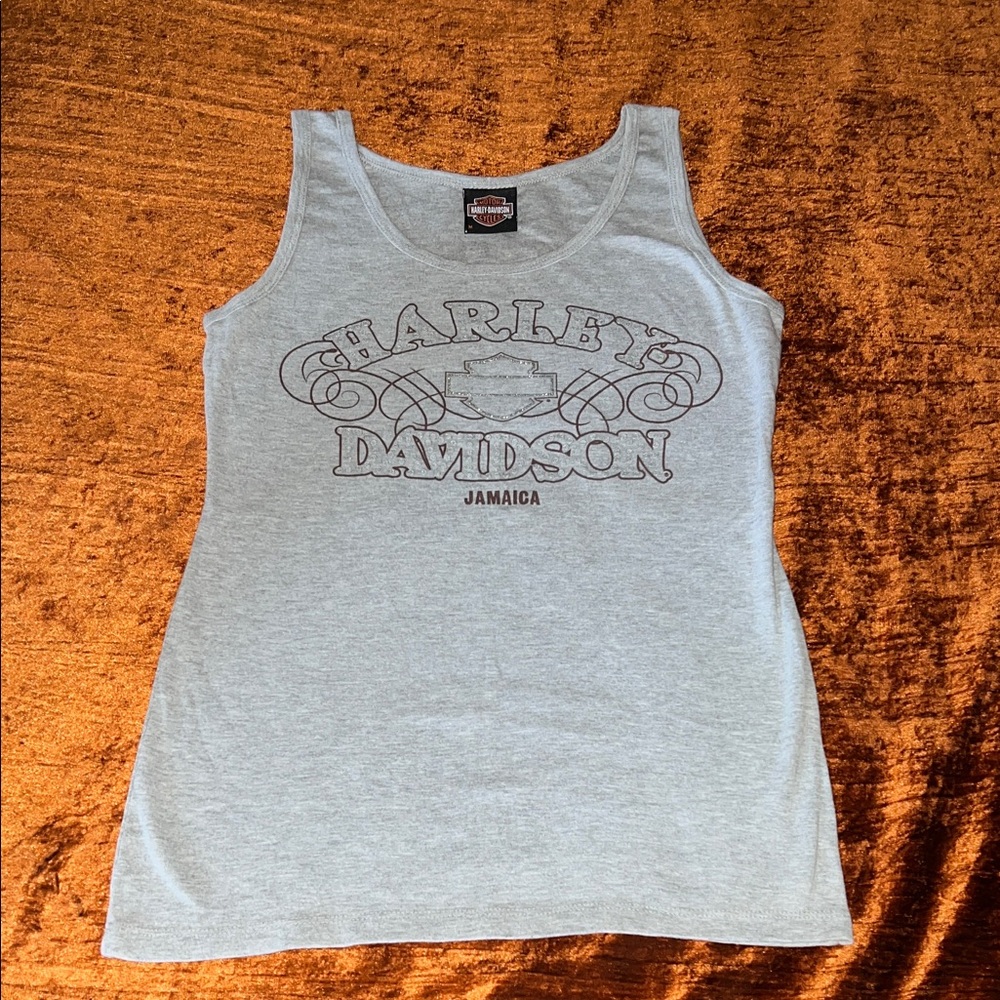 Harley-Davidson Light Gray Jamaica Graphic Tank